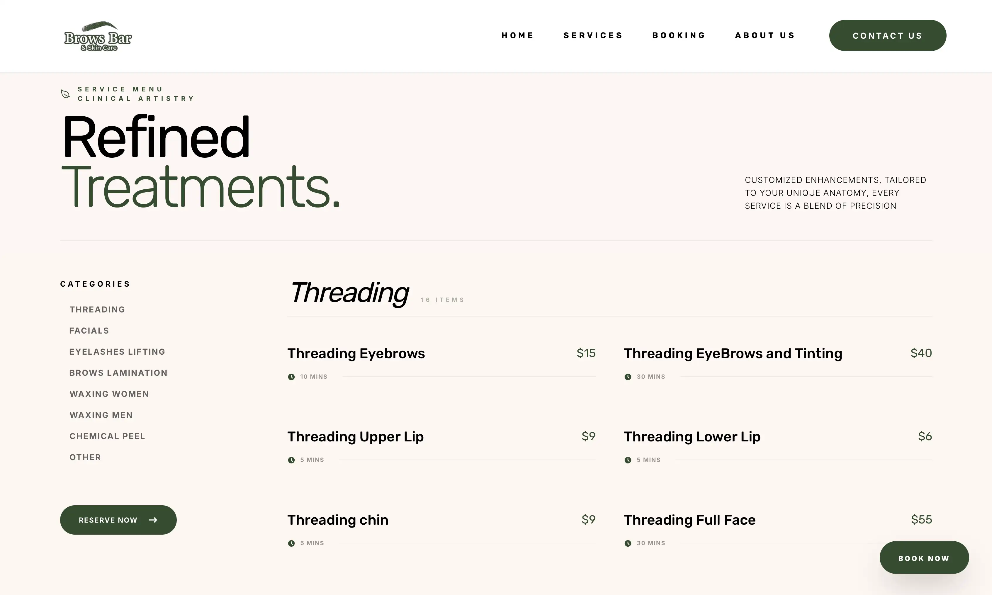 Digital Booking Platform Interface