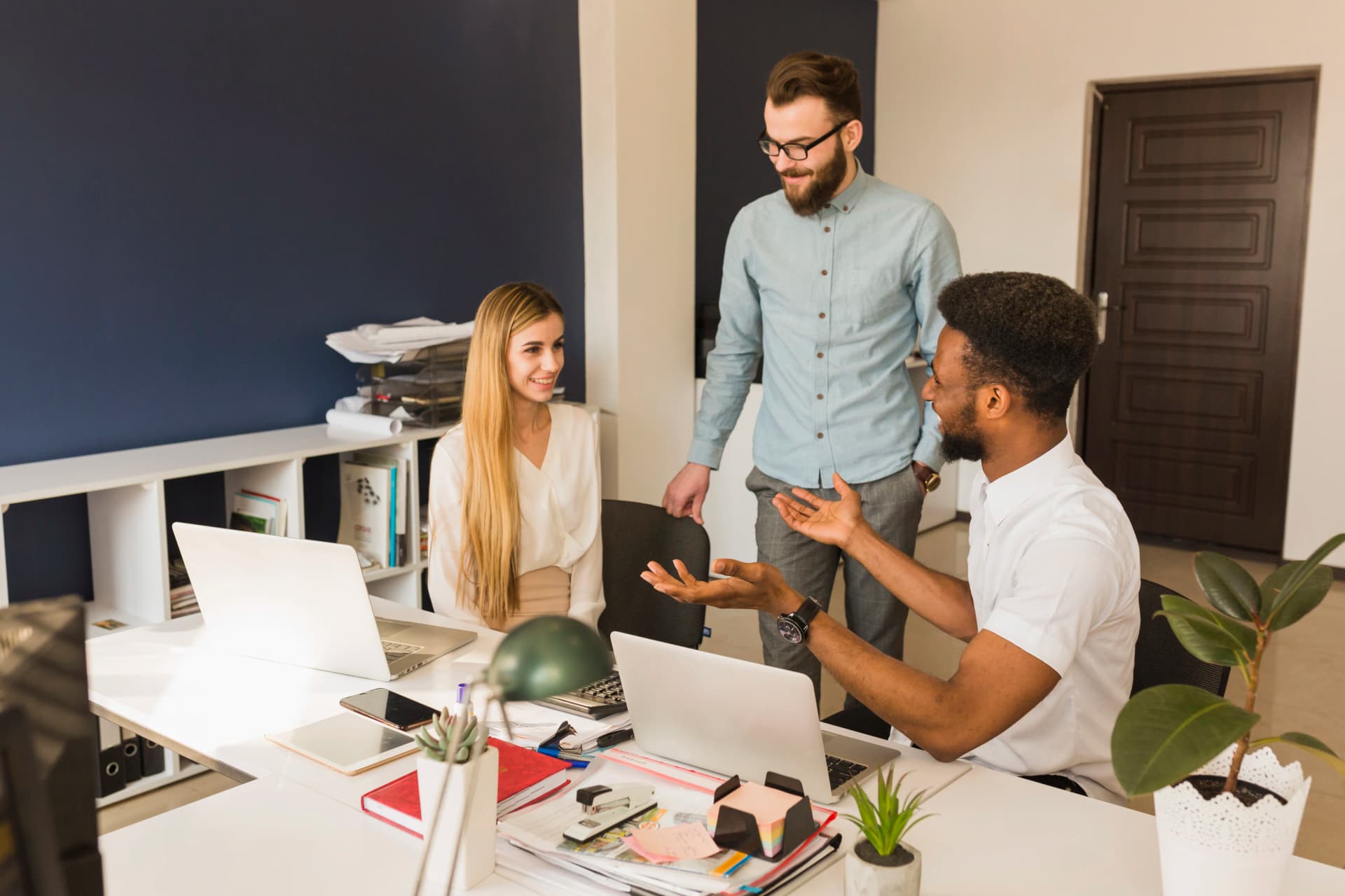 Modern office meeting